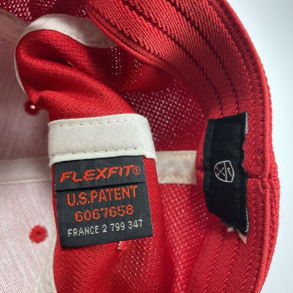 Nike Golf TW Tiger Woods One Flex Fit Dri-Fit ADV Cap Hat M/L Red Stitched Logo - Picture 8 of 9